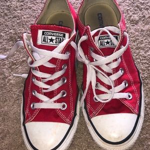 Red converse women’s 9